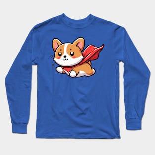 super cute corgi Long Sleeve T-Shirt